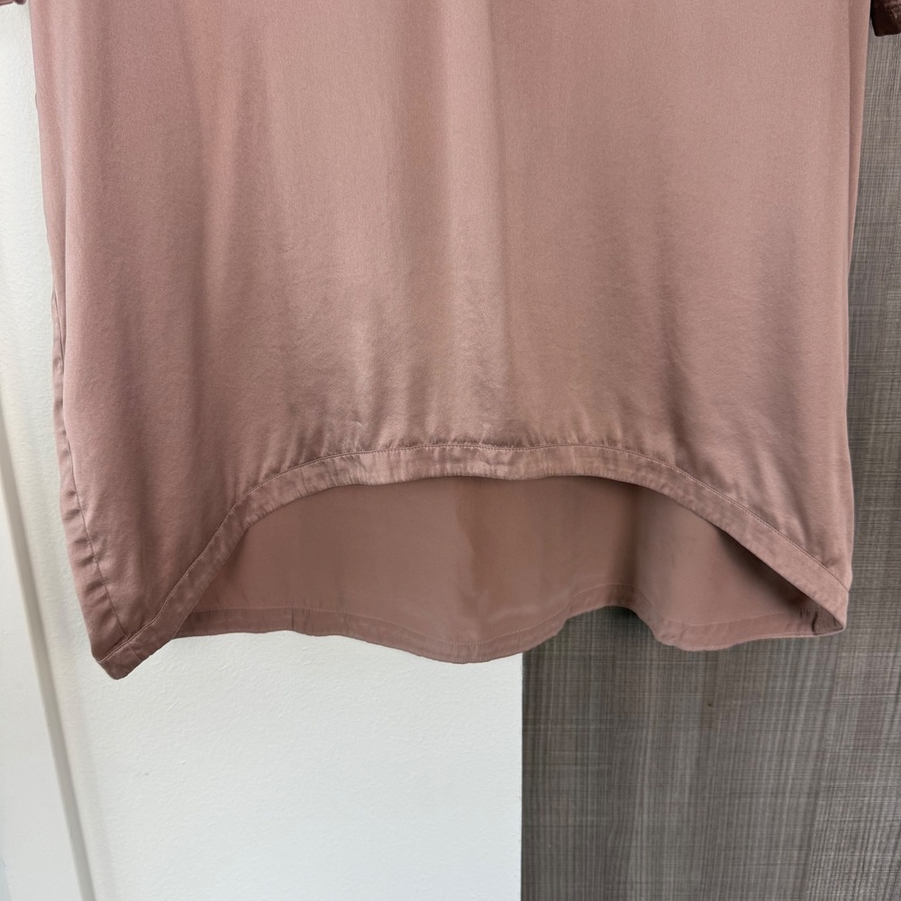 Lunya Washable Silk Tee Otium Tan Short Sleeve Size XS/S - Picture 9 of 14